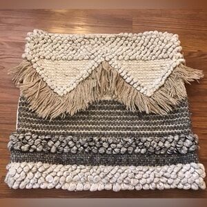 Wool Blend Heavy Texture Yarn Pillow Sham Cover